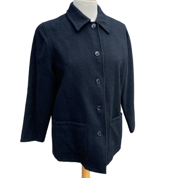 Vintage Harvé Benard Wool Alpaca Jacket Size 6 - Picture 1 of 10